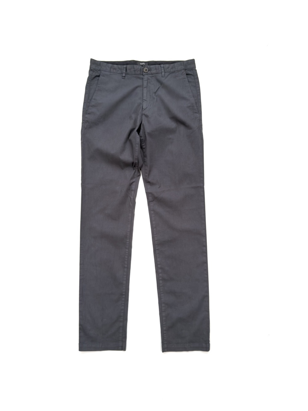Theory Men's Charcoal Straight Chinos